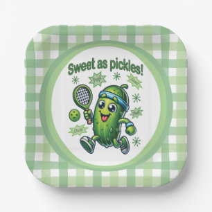 Assiettes En Carton Drôle mignon sucré comme chatons Pickleball