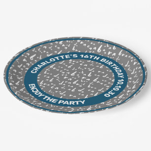 Assiettes En Carton Drôle Motif sans Seamless Abracadabra Texte blanc