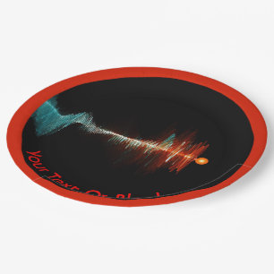 Assiettes En Carton Dualité de la vague de particules