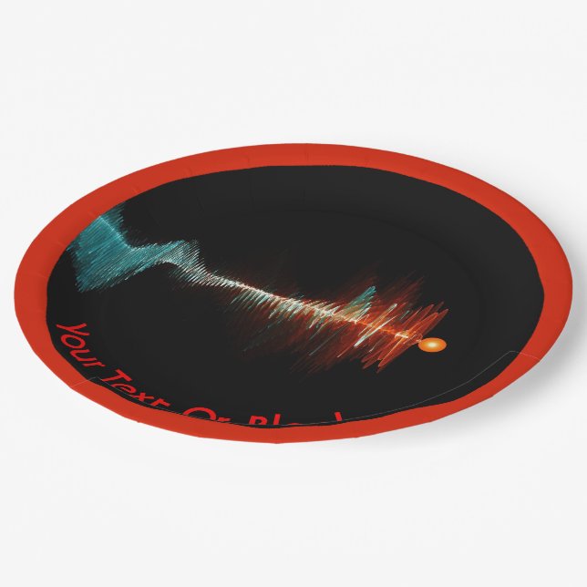 Assiettes En Carton Dualité de la vague de particules (Angle)