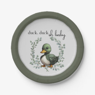 Assiettes En Carton Duck Duck Oh Baby canard thème baby shower