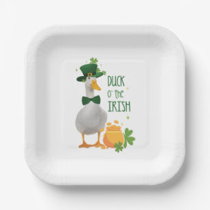 Assiettes En Carton Duck o' the Irish St. Patricks Day