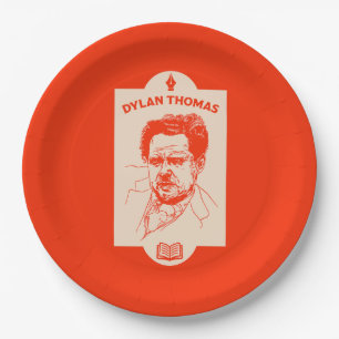 Assiettes En Carton Dylan Thomas Welsh Poet