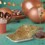 Assiettes En Carton Earthtone Marble Paper Party Plates<br><div class="desc">Part of a versatile, decorative collection of paper party supplies and gift wrap with earthtones as the primary color scheme - a collection featuring coordinated patterns and designs created to work together. The focus is on clean, balanced visuals that are easy to mix and match for all your gift wrap...</div>