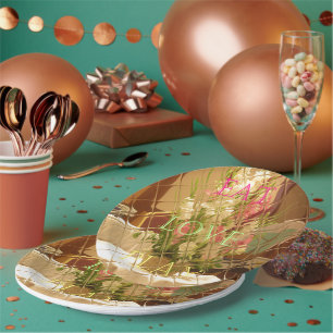 Assiettes En Carton Eat Love Play Flowers pour tous les beaux saisons