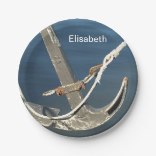 Assiettes En Carton eau, navire, mer, ancre, bateau, marine, océan, pa