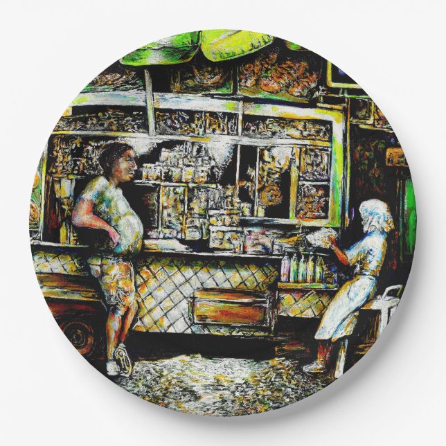 Assiettes En Carton Éblouissant (Devant)