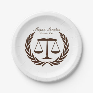 Assiettes En Carton Échelles classiques d'obtention du diplôme d'école