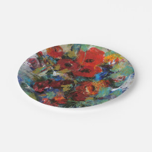 Assiettes En Carton Éclaboussure de couleur II