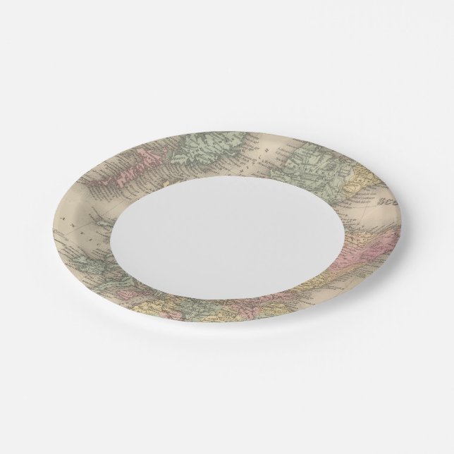 Assiettes En Carton Écosse 6 (Angle)