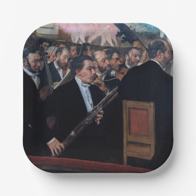 Assiettes En Carton Edgar Degas - Orchestre à l'Opéra (Recto)