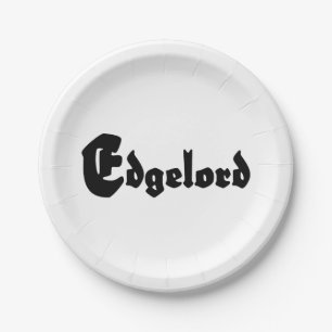 Assiettes En Carton Edgelord
