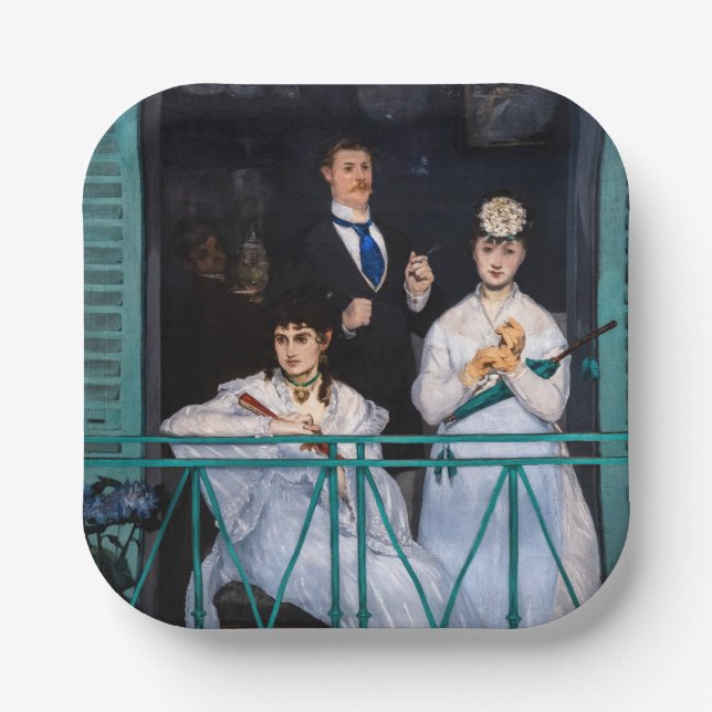 Assiettes En Carton Edouard Manet - Balcon / Le Balcon (Recto)