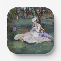 Edouard Manet - La famille Monet dans leur jardin