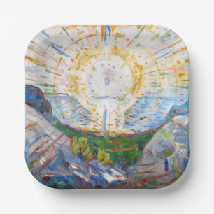 Assiettes En Carton Edvard Munch - Le Soleil 1912