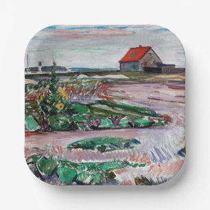 Assiettes En Carton Edvard Munch - Seashore. Paysage près de Lubeck