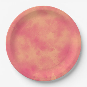Assiettes En Carton Effet nuage tempête élégant Peach