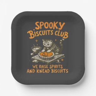 Assiettes En Carton Éffrayant de chat