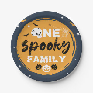Assiettes En Carton Éffrayant Halloween Famille Correspondant Tri ou t