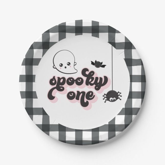 Assiettes En Carton Éffrayant Une Halloween 1er Anniversaire Plaques d (Devant)
