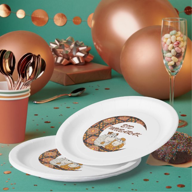 Assiettes En Carton eid aladha moubarak 2023 (Multi)
