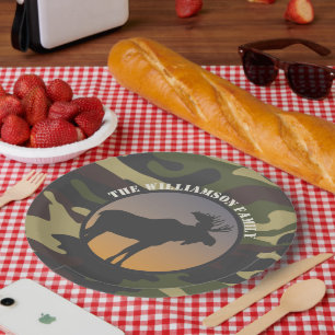 Assiettes En Carton Élan et Camo