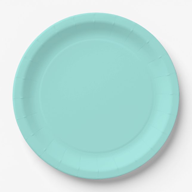 Assiettes En Carton Elegant Baby & Co Teal Baby Shower (Devant)