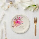 Assiettes En Carton Elégant Chic Rose Aquarelle Mariage Floral Personn<br><div class="desc">Personnalisé Moderne Chic Rose Aquarelle Floral Élégant Mariage Plaques Papier Personnalisées</div>