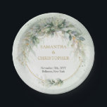 Assiettes En Carton Élégant feuillage vert faux or Papier Plaque<br><div class="desc">Voici l'enchanteresse Elegant Green Foliage Faux Gold Paper Plate - un ajout éblouissant à toute célébration mariage! Avec son design complexe de verdure luxuriante et ses accents faux or, cette assiette respire l'élégance et le charme sans effort. Parfaits pour ajouter une touche de raffinement à votre journée spéciale, ces assiettes...</div>