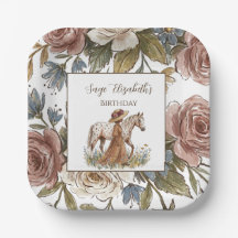 Elegant Horse Lover Birthday Plate