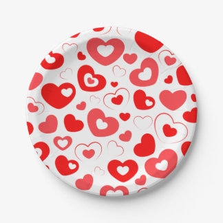 Assiettes En Carton Elegant Love Heart