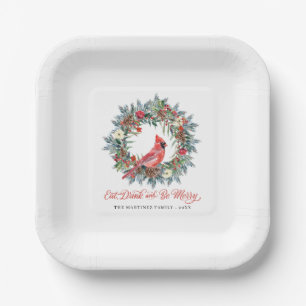 Assiettes En Carton Élégant manger boire et être Joyeux Noël fête