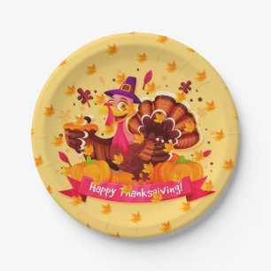 Assiettes En Carton Élégant moderne Thanksgiving populaire