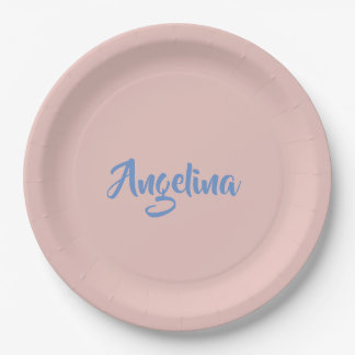 Assiettes En Carton Élégant stylé tendance unique écriture manuscrite
