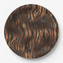 Élégant Tiger Chic Bronze Noir élégant