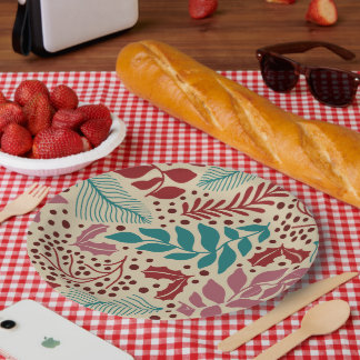 Assiettes En Carton Élégant Vintage Noël Whimsical Motif