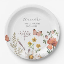 Élégante douche de mariée à l'aquarelle de fleurs 