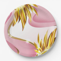 Élégante flamme d'or Rose