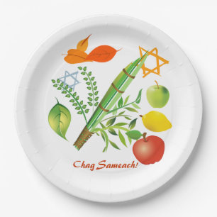 Assiettes En Carton Éléments de Sukkot