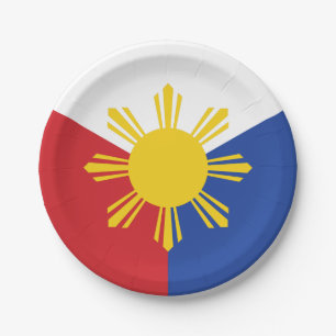 Assiettes En Carton Éléments du pavillon des Philippines