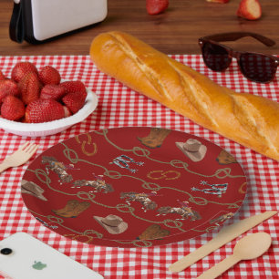 Assiettes En Carton Éléments essentiels pour une fête de cowboy