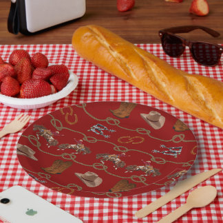 Assiettes En Carton Éléments essentiels pour une fête de cowboy