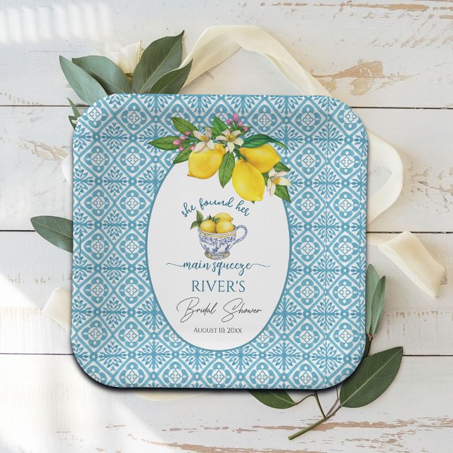 Assiettes En Carton Elle a trouvé sa Baby Shower de robe de mariée (Créateur téléchargé)