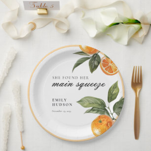 Assiettes En Carton Elle a trouvé sa fête de douche nuptiale de son pr
