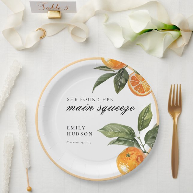 Assiettes En Carton Elle a Trouvé Sa Fête de Fiançailles de la Grande  (Mariage)