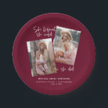 Assiettes En Carton Elle croyait qu'elle le pouvait pour qu'elle fasse<br><div class="desc">Elle croyait qu'elle le pouvait pour qu'elle fasse graduation géométrique multi-photo plaque de la fête de la typographie. Avec une typographie audacieuse et un texte de script tendance. La couleur arrière - plan géométrique peut être modifiée. Félicitations au grand, classe de 20xx également disponible. Modifiez la couleur pour qu'elle corresponde...</div>