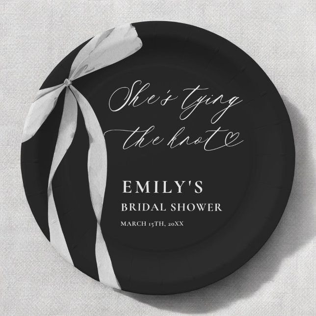 Assiettes En Carton Elle se marie Fête de mariage (Créateur téléchargé)