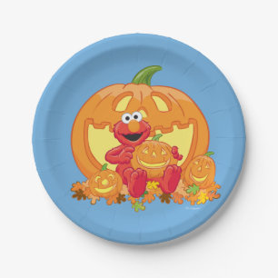 Assiettes En Carton Elmo   Citrouilles d'Halloween