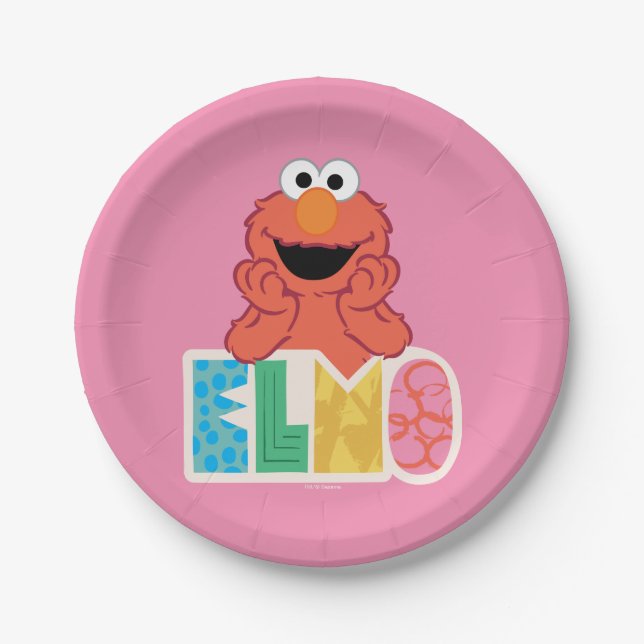 Assiettes En Carton Elmo Cute & Fun (Devant)