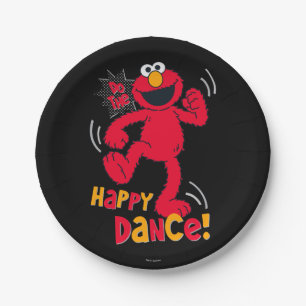 Assiettes En Carton Elmo Faire la joyeuse danse